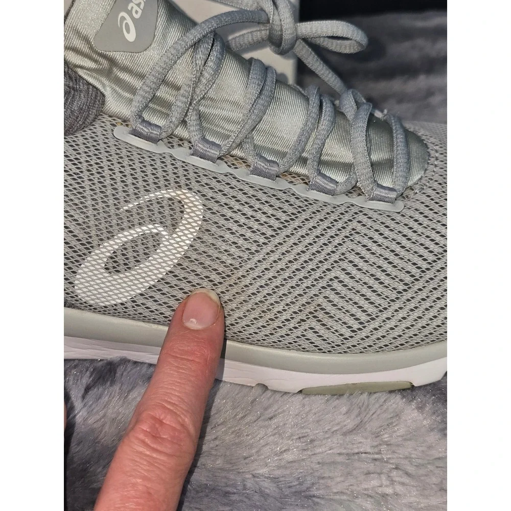 ASICS Gel-Kenun Knit Grey Running Sneakers Womens‎ 10 EUC